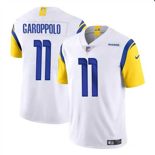 Men & Women & Youth Los Angeles Rams #11 Jimmy Garoppolo White Vapor Untouchable Football Stitched Jersey->los angeles rams->NFL Jersey